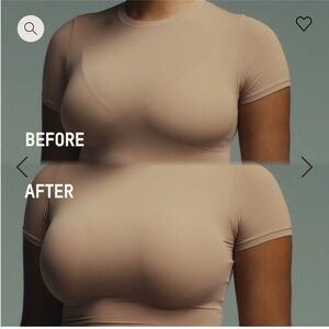 SKIMS Beige Seamless Bra